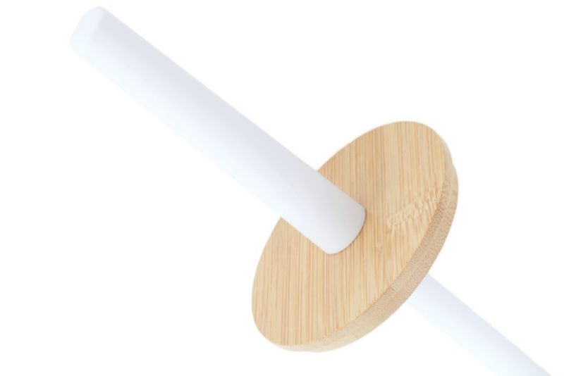 Toiletbørste Bambus Hvid Lukket 37,5 cm | P.MADERA-WHT