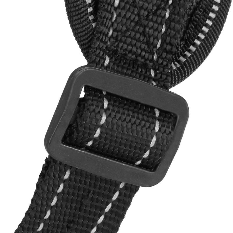 Trykfri sele til hund Springos str. M 19-35 kg, justerbar sele, sort vest, 1 stk.