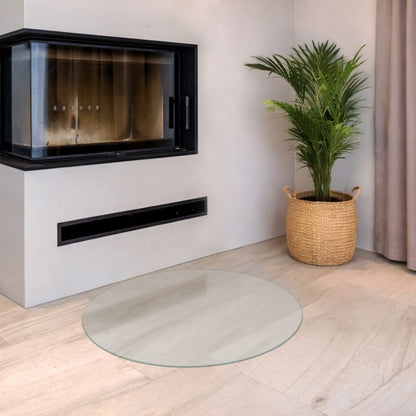 Gulvplade Rund Ø100 cm Frostet Glas | 4071212900262