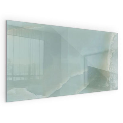 Gulvplade til Brændeovn Hærdet Glas 100x50 cm Marmormønster