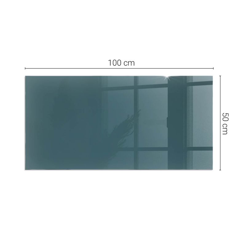 Gulvplade Hærdet Glas 100x50 cm Havblå