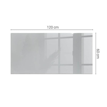Pejseplade Hærdet Glas 120x60 cm Lysegrå