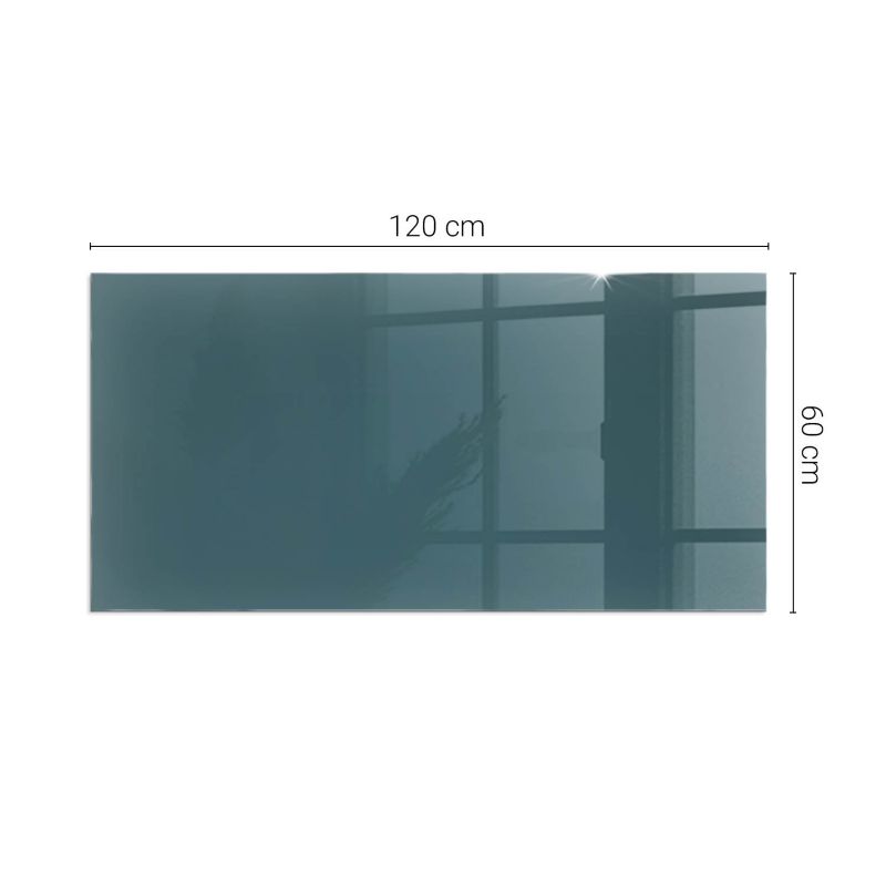 Pejsedækgas Hærdet Glas 120x60 cm Petrolblå