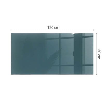 Pejsedækgas Hærdet Glas 120x60 cm Petrolblå