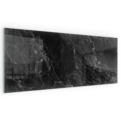 Gulvplade til Brændeovn Hærdet Glas 125x50 cm Marmorlook