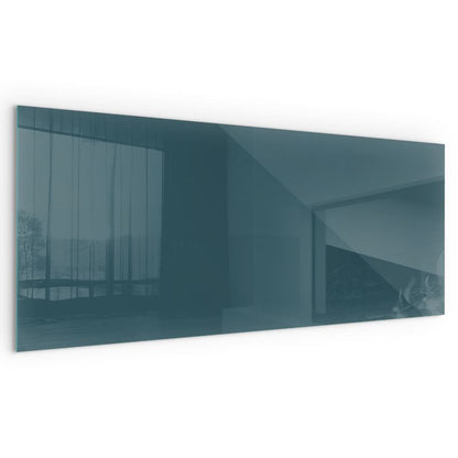 Gulvplade til Brændeovn Hærdet Glas 125x50 cm Havblå | 4070095996133