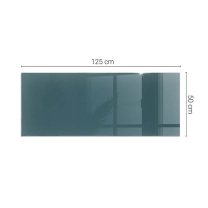Gulvplade til Brændeovn Hærdet Glas 125x50 cm Havblå | 4070095996133