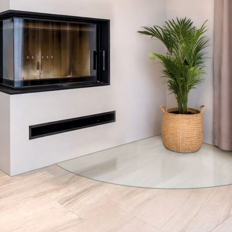 Gulvplade Glas 100x100 cm Frostet