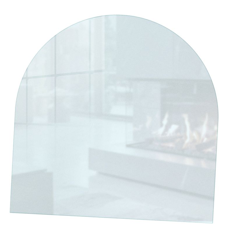 Gulvplade til Brændeovn Hærdet Glas 100x100 cm Frostet