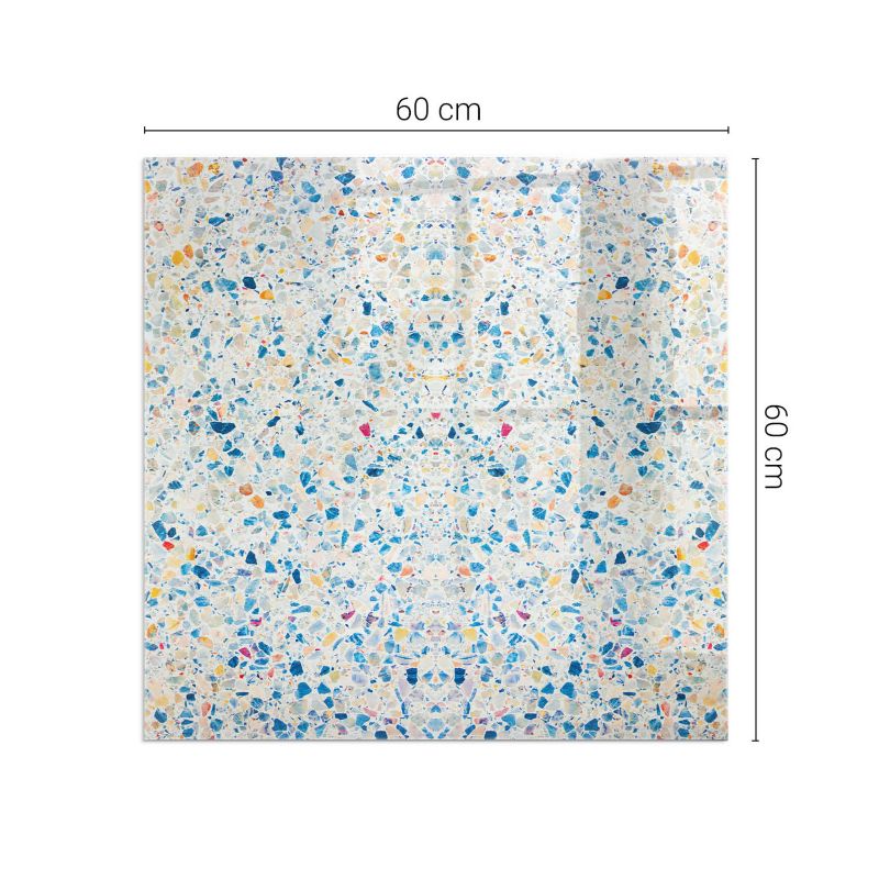 Glasplade til Brændeovn 60x60 cm Hvid 4070095797143
