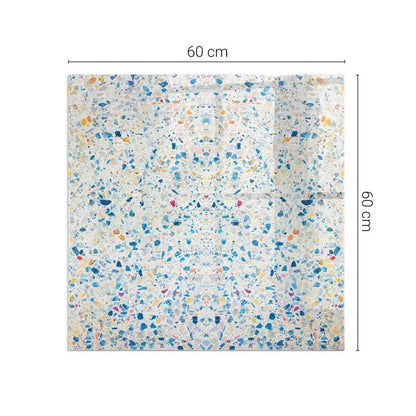 Glasplade til Brændeovn 60x60 cm Hvid 4070095797143