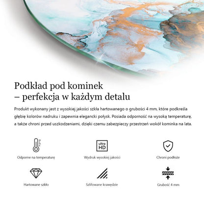 Glasgulvplade Rund Ø50 cm Dyb Grafit