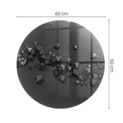Glasplade til Brændeovn Rund Ø60 cm