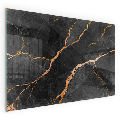 Glasgulvplade til Brændeovn Rektangulær 100x70 cm Marmorlook 4070095816820