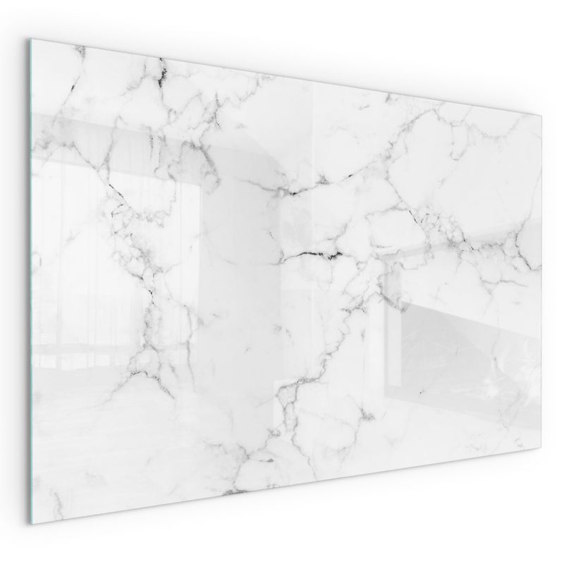 Glasgulvplade til Brændeovn 100x70 cm Marmor