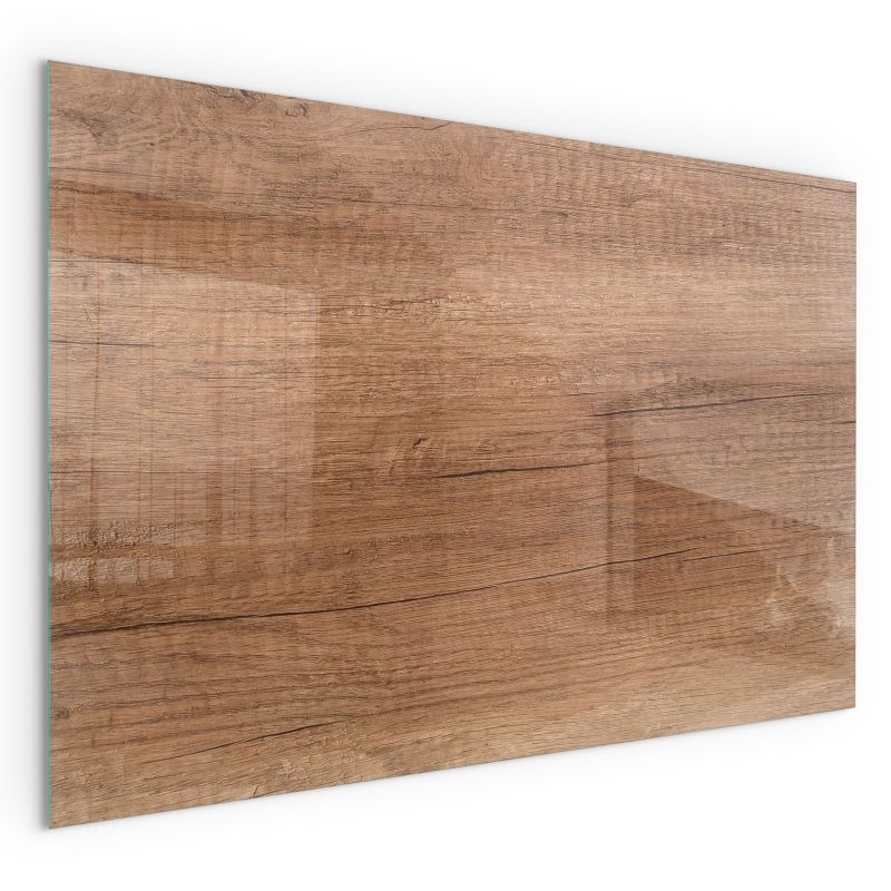Glasgulvplade til Brændeovn 100x70 cm Træstruktur