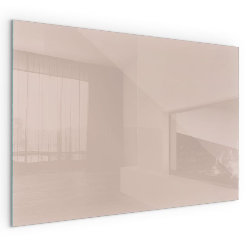 Gulvplade til Brændeovn Hærdet Glas 120x80 cm Varm Lysebrun