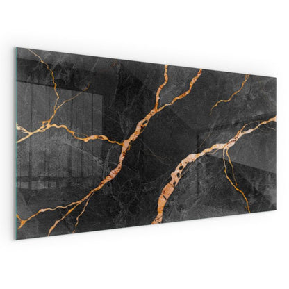 Glasgulvplade til Brændeovn 140x70 cm Marmor
