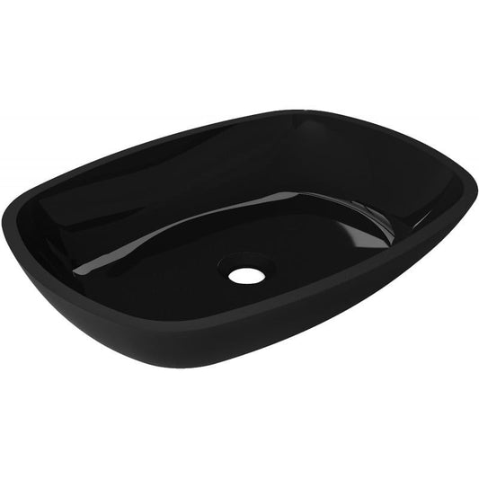 Glasvask til bordmontage Mexen Araks 54 x 39 cm sort 1 stk.