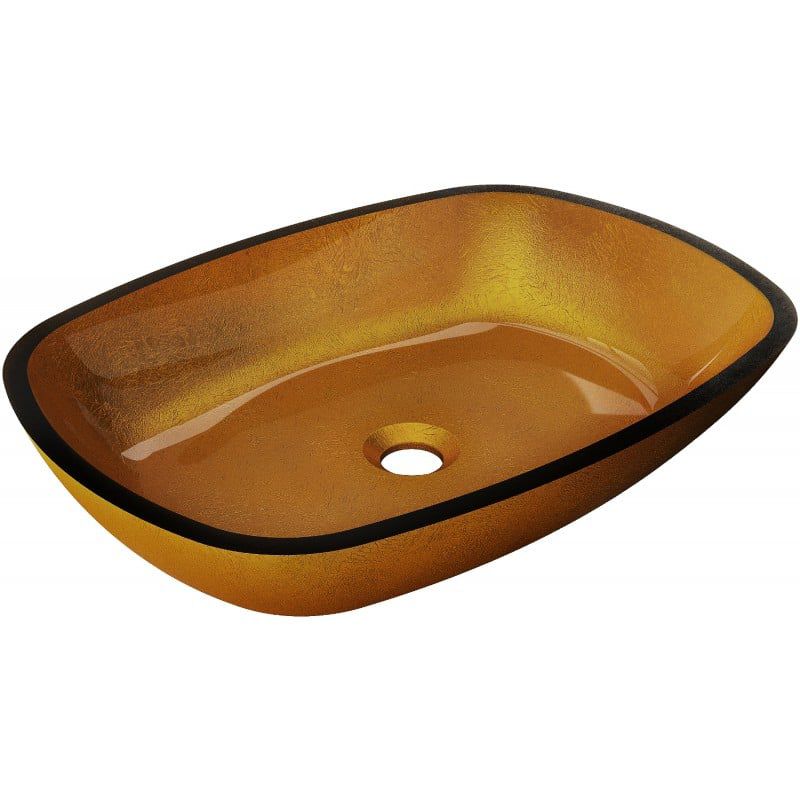 Mexen Araks glasvask til bordmontage 54 x 39 cm i guld, 1 stk.