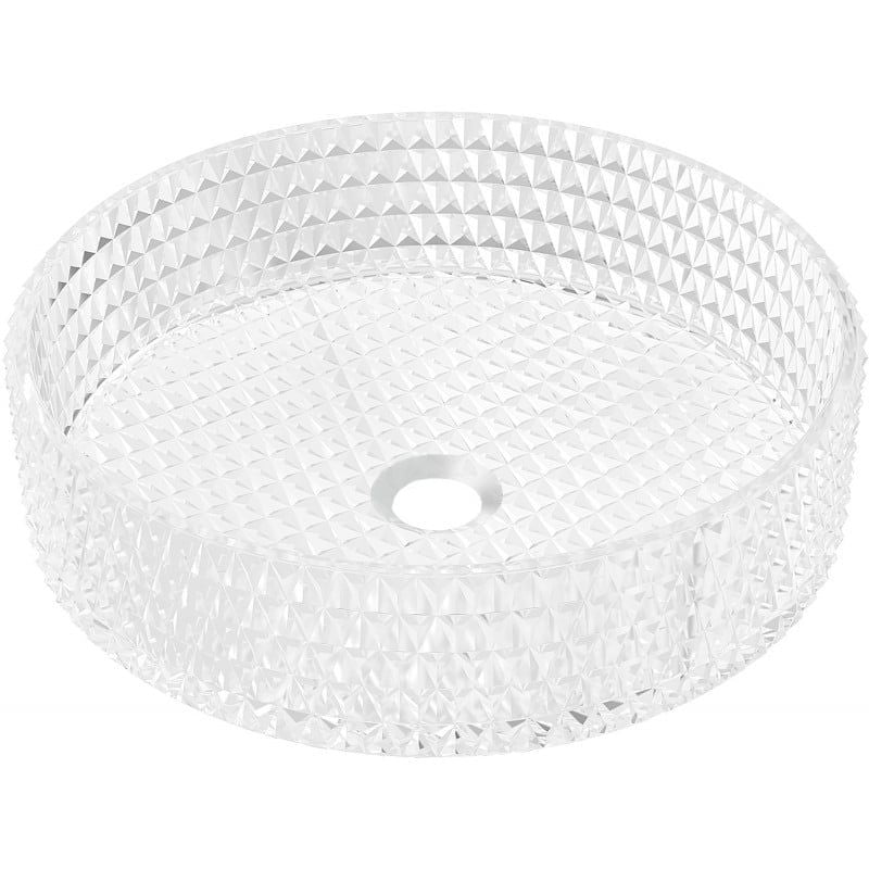 Mexen Aura glasvask til bordmontage 39 x 39 cm transparent 1 stk.