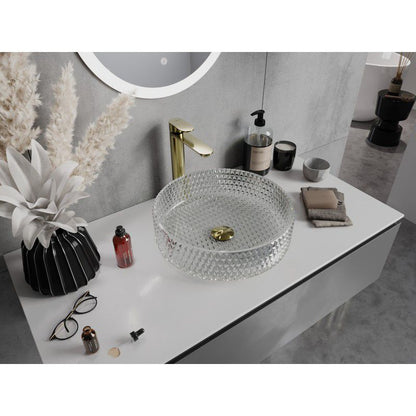 Mexen Aura glasvask til bordmontage 39 x 39 cm transparent 1 stk.