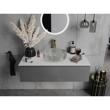 Mexen Aura glasvask til bordmontage 39 x 39 cm transparent 1 stk.