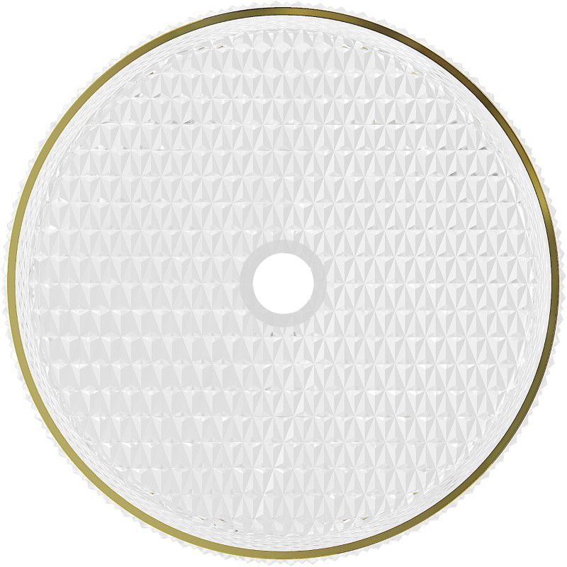 Glasvask til bordmontage Mexen Aura 39 x 39 cm transparent/guld 1 stk.