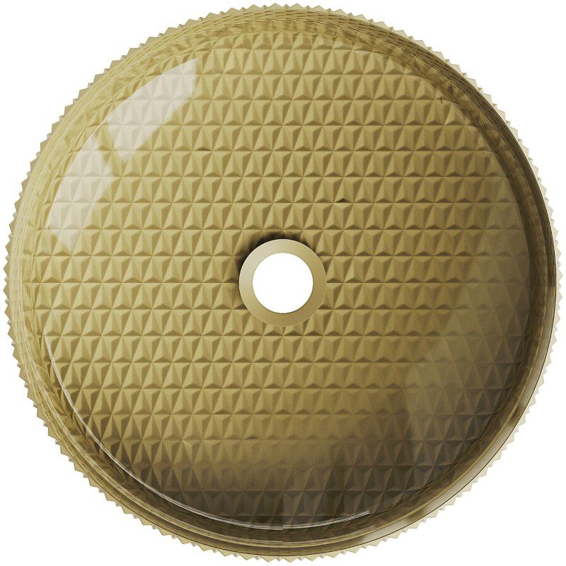 Mexen Aura glasvask til bordmontage 39 x 39 cm i guld, 1 stk.