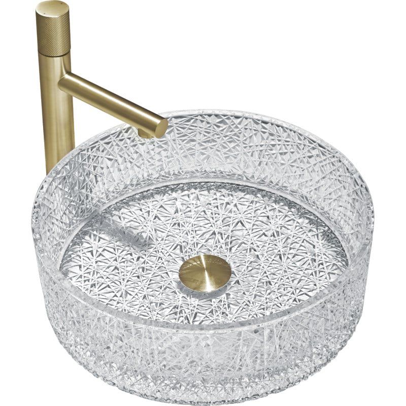 Mexen Dema glasvask til bordmontage 39 x 39 cm transparent 1 stk.