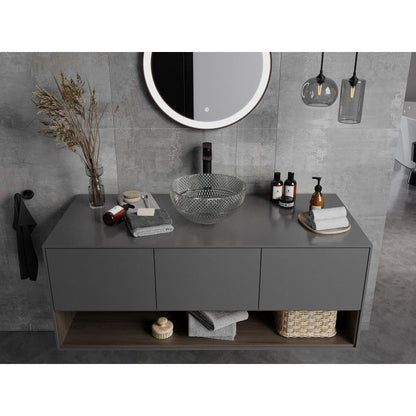 Mexen Dora glasvask til bordmontage 34 x 34 cm transparent 1 stk.