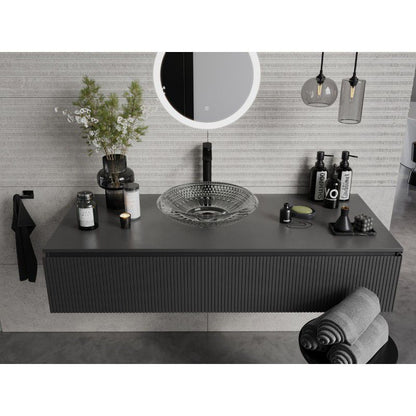 Mexen Heba glasvask til bordmontage 45 x 45 cm transparent 1 stk.