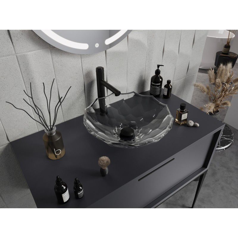 Mexen Inga glasvask til bordmontage 44 x 44 cm transparent 1 stk.