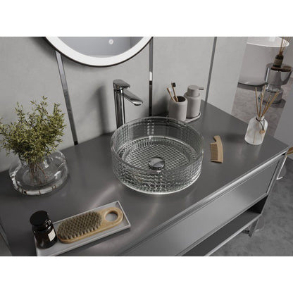 Mexen Lira glasvask til bordmontage 37 x 37 cm transparent 1 stk.