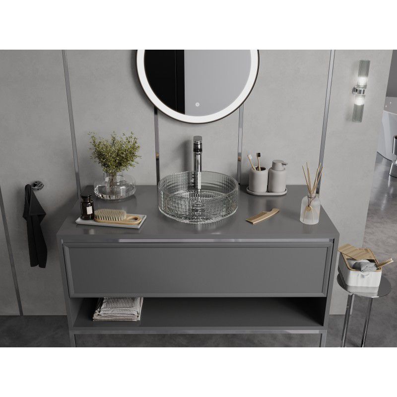 Mexen Lira glasvask til bordmontage 37 x 37 cm transparent 1 stk.