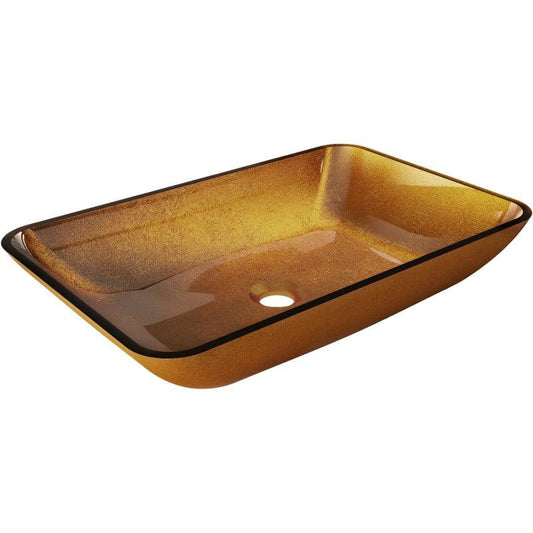 Glasbordvask Mexen Megan 56 x 36 cm i guld, 1 stk.