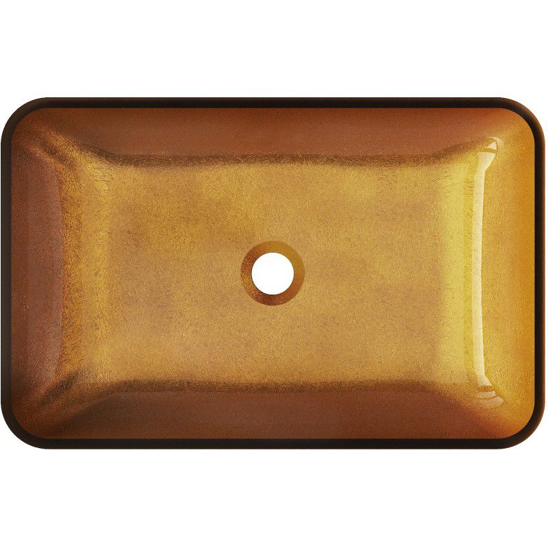 Glasbordvask Mexen Megan 56 x 36 cm i guld, 1 stk.