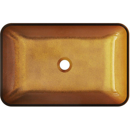 Glasbordvask Mexen Megan 56 x 36 cm i guld, 1 stk.