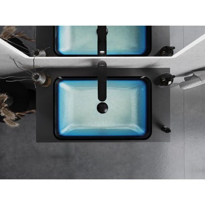 Glasvask til bordmontering Mexen Megan blå 56 x 36 cm 1 stk.