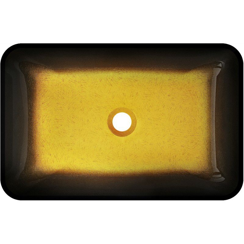 Glasbordvask Mexen Megan i guld 56 x 36 cm, 1 stk.