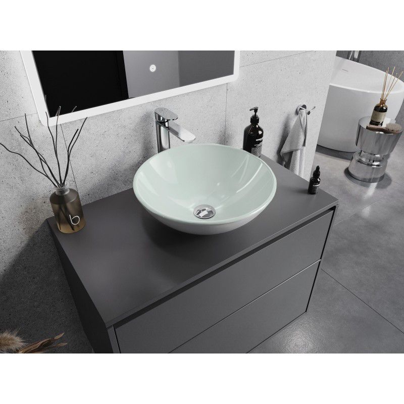 Mexen Mira glasvask til bordmontage 42 x 42 cm hvid 1 stk.