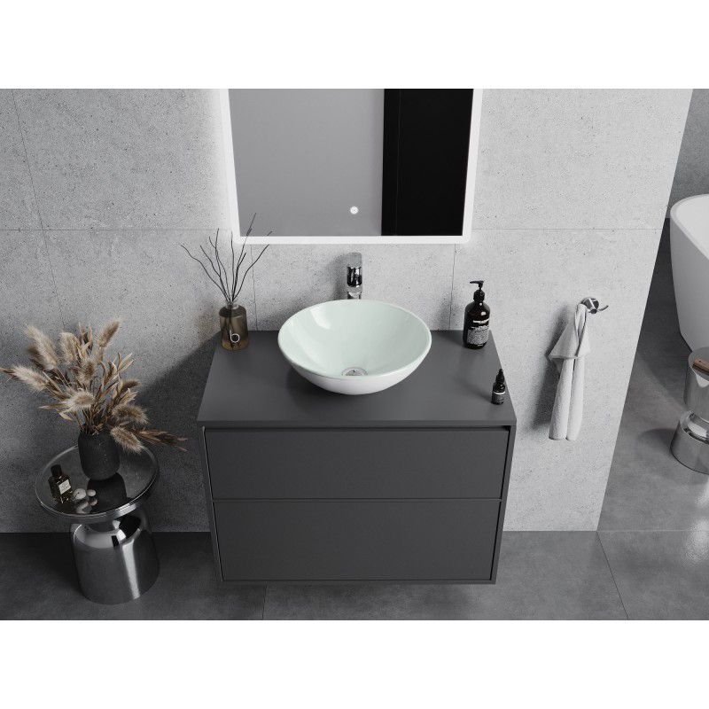 Mexen Mira glasvask til bordmontage 42 x 42 cm hvid 1 stk.