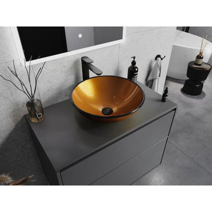 Glasvaske til bordmontage Mexen Mira 42 x 42 cm i guld, 1 stk.