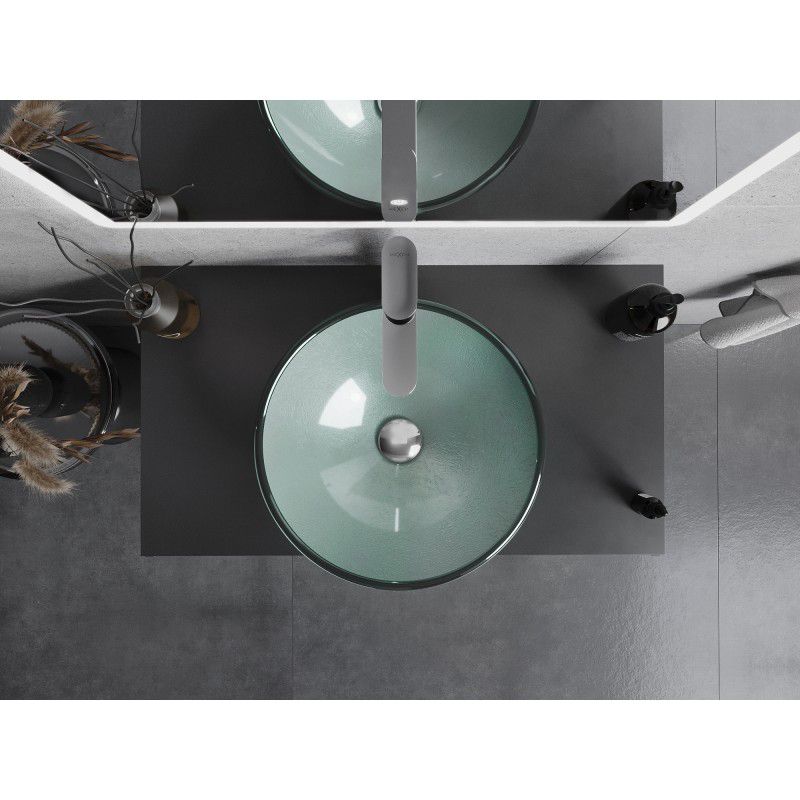 Glasvask til bordmontering Mexen Mira sølv 42 x 42 cm 1 stk.