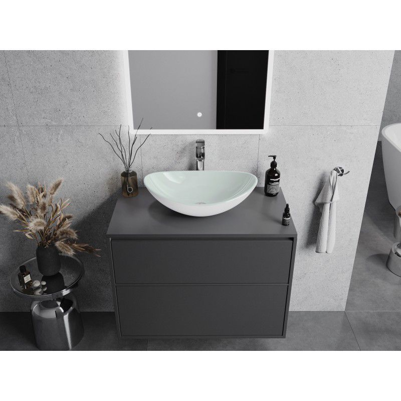 Glasbordvask Mexen Sonia 54 x 37 cm hvid 1 stk.