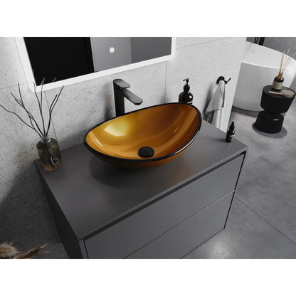 Glasvask til bordmontage Mexen Sonia 54 x 37 cm i guld, 1 stk.