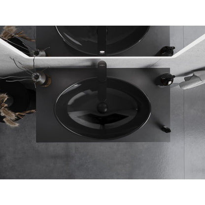 Sort glasvask til bordmontering Mexen Sonia 54 x 37 cm 1 stk.