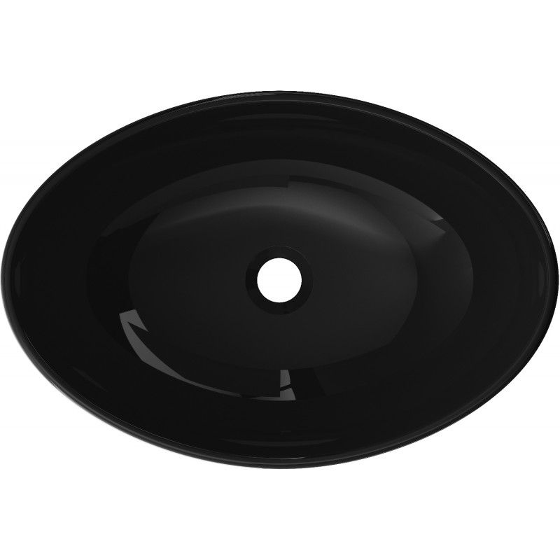 Sort glasvask til bordmontering Mexen Sonia 54 x 37 cm 1 stk.