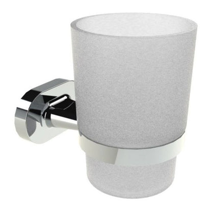 Badeværelsesglas med Vægbeslag Go Krom 95 mm