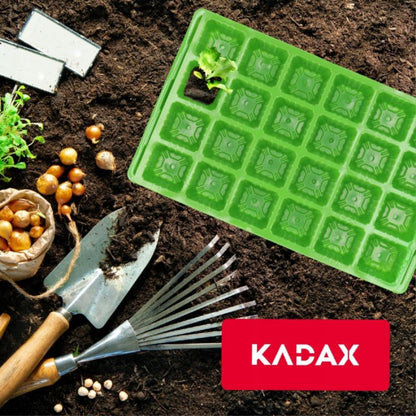 KADAX Mini minidrivhus med 24 celler og såbakke